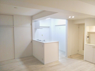 マンションリフォーム 広く使えるキッチン＆バスルームを中心に、快適な空間に変えたお部屋